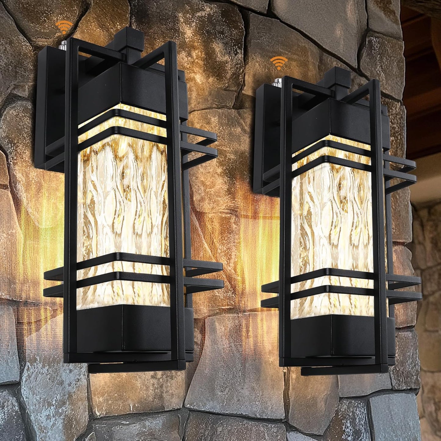 Light Fixtures Wall Mount Wall Sconce Lights Outside Lantern Lamp 2 Pack Dusk to Dawn