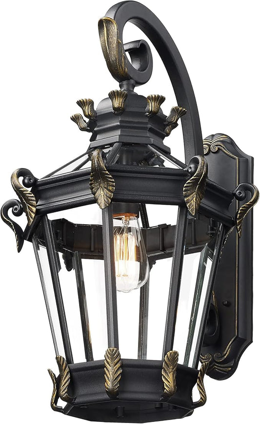 Emliviar Farmhouse Large Outdoor Wall Lantern 24.4" Vintage Rustic XE267B BG