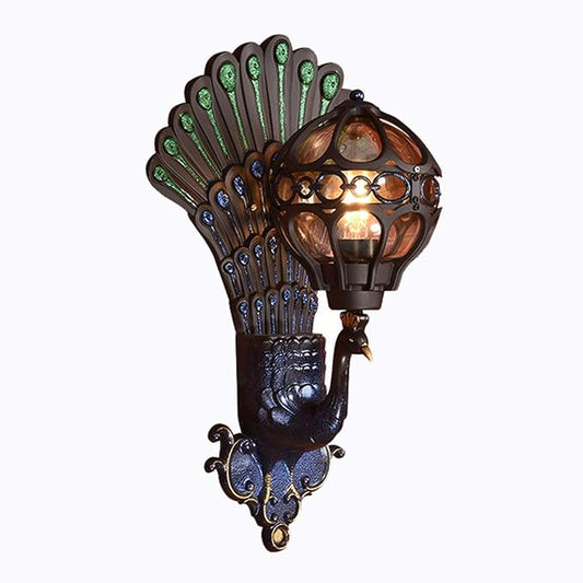 European Style Retro Peacock Garden Lights Led Hotel Art Wall Lamp Balcony Villa Door Light Suitable for Outdoor Lighting