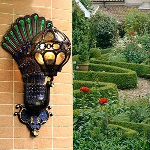 European Style Retro Peacock Garden Lights Led Hotel Art Wall Lamp Balcony Villa Door Light Suitable for Outdoor Lighting