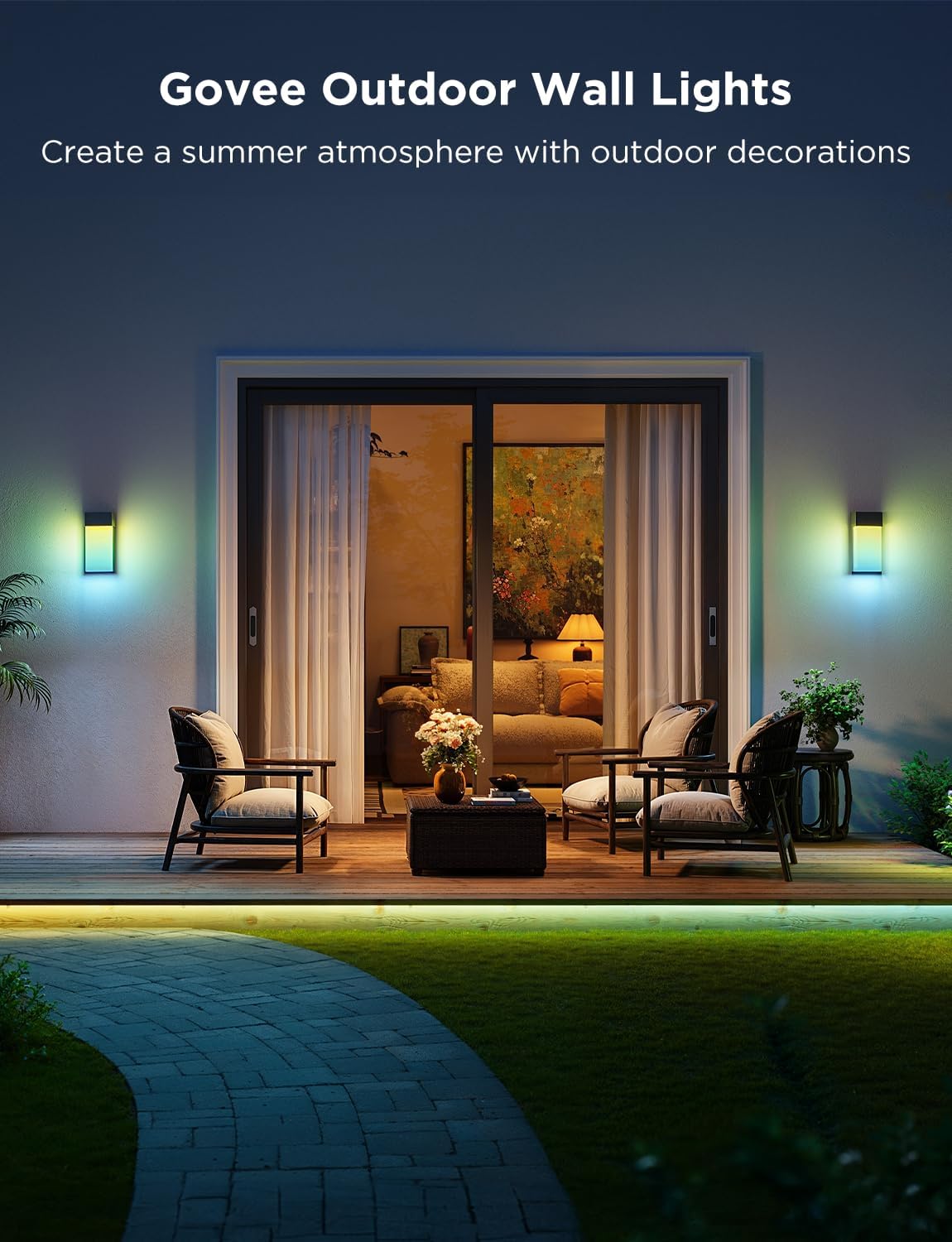 Govee Outdoor Wall Light Porch Lights Outdoor, 2 Pack
