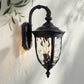 John Timberland Bellagio European Outdoor Wall Light Fixture Textured Black 20 1/2"