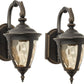 John Timberland Bellagio Rustic Vintage Outdoor Wall Light LED Fixtures Bronze Metal 13 1/2"