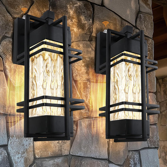 Light Fixtures Wall Mount Wall Sconce Lights Outside Lantern Lamp 2 Pack Dusk to Dawn