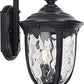 John Timberland Bellagio European Outdoor Wall Light Fixture Textured Black 20 1/2"