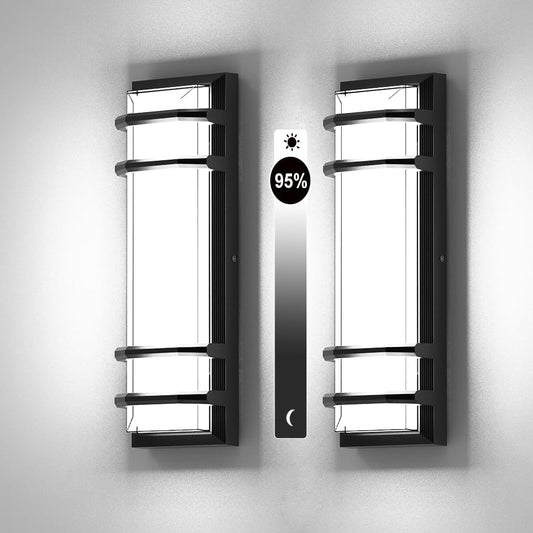 16in Modern Outdoor Wall Lights 6000K Porch & Patio Wall Light Fixture Wall Mounted Lights